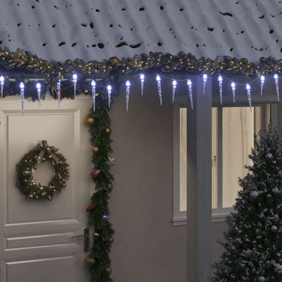 Vidaxl Iluminación navideña ICules 200 LED blancos fríos de 20 m PVC acrílico