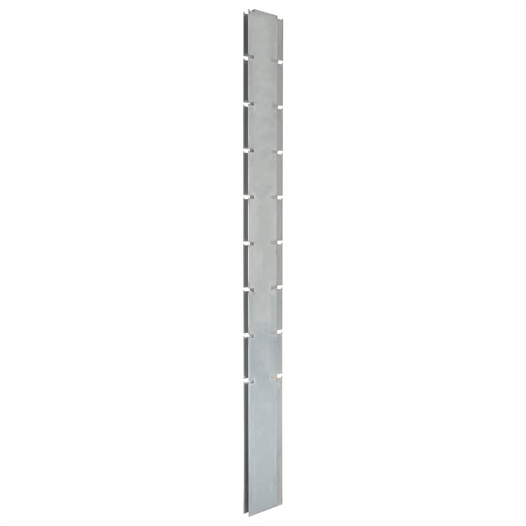 Vidaxl Fence Posts 10 PCs 220 cm in acciaio galvanizzato colorato