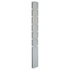 Vidaxl Postes de cerca de 20 st 180 cm de acero galvanizado de plata coloreada