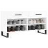 Vidaxl schoenenbank 102x35x55 cm bewerkt hout hoogglans wit