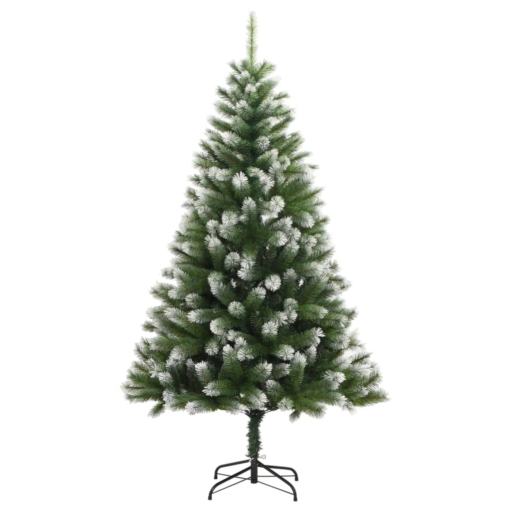 Vidaxl Kunstkerstboom con cardini e neve 210 cm