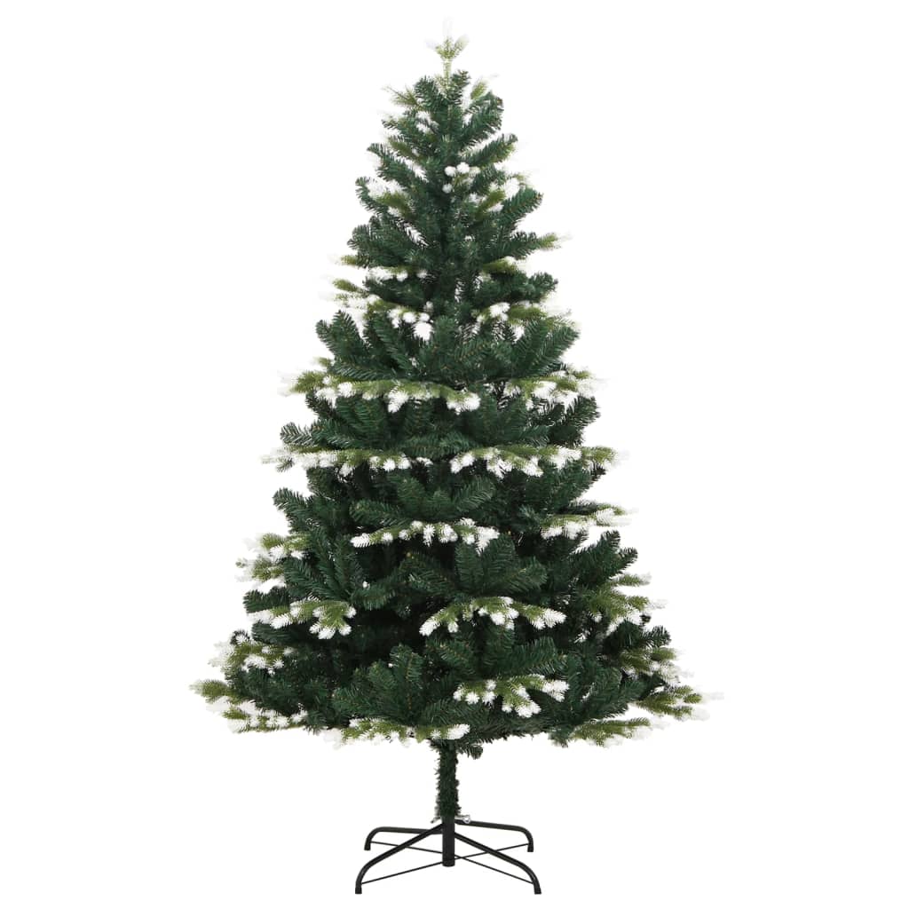 Vidaxl Kunstkerstboom con cardini e neve 210 cm