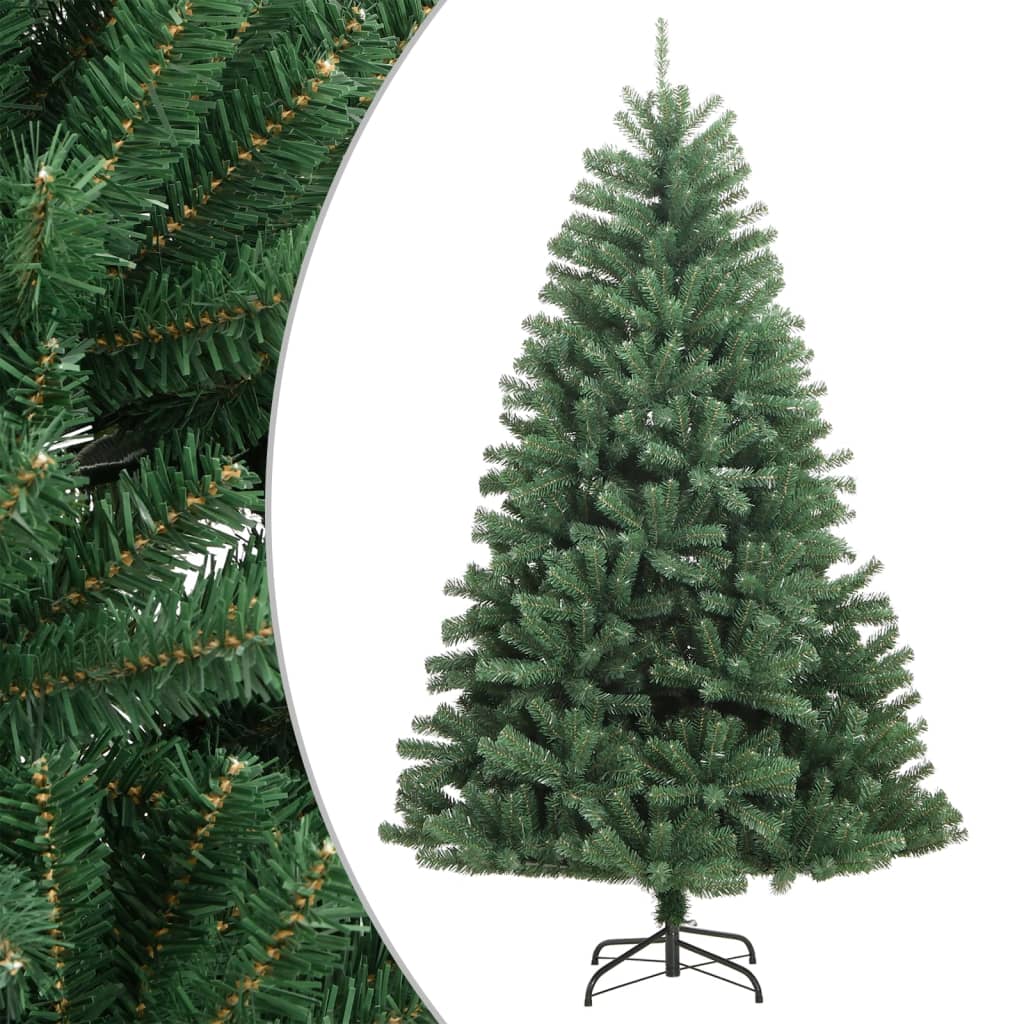 Albero di Natale artificiale Vidaxx con cerniere e standard 240 cm verde