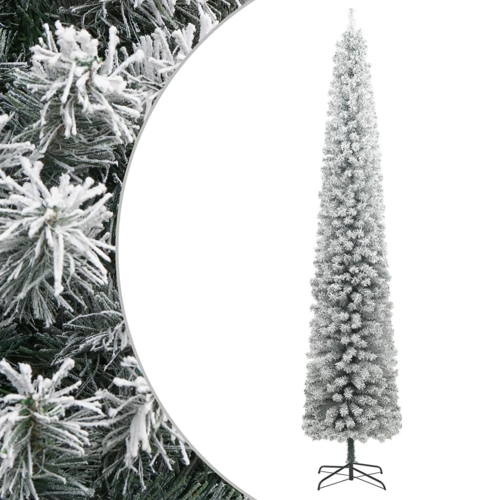 Vidaxl Kunstkerstboom stretto con standard e neve 270 PVC