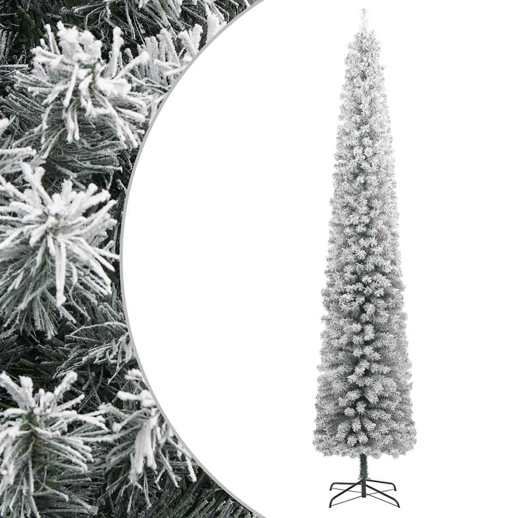 Vidaxl Kunstkerstboom stretto con standard e neve 300 cm PVC