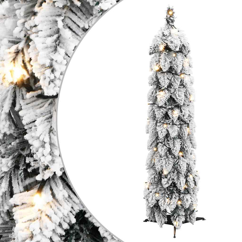 Vidaxl Kunstkerstboom con iluminación y nieve 30 LED 60 cm