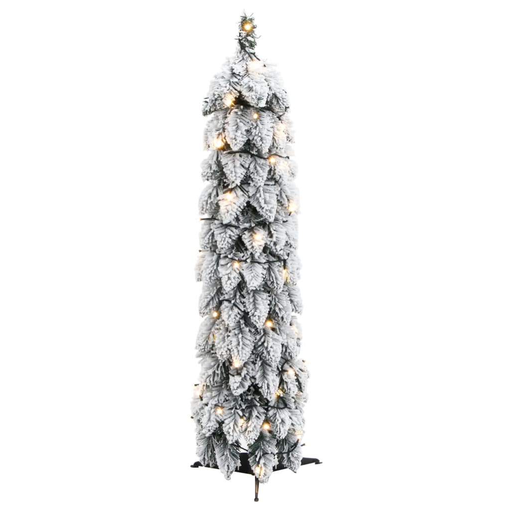 Vidaxl Kunstkerstboom con illuminazione e neve 30 LED 60 cm