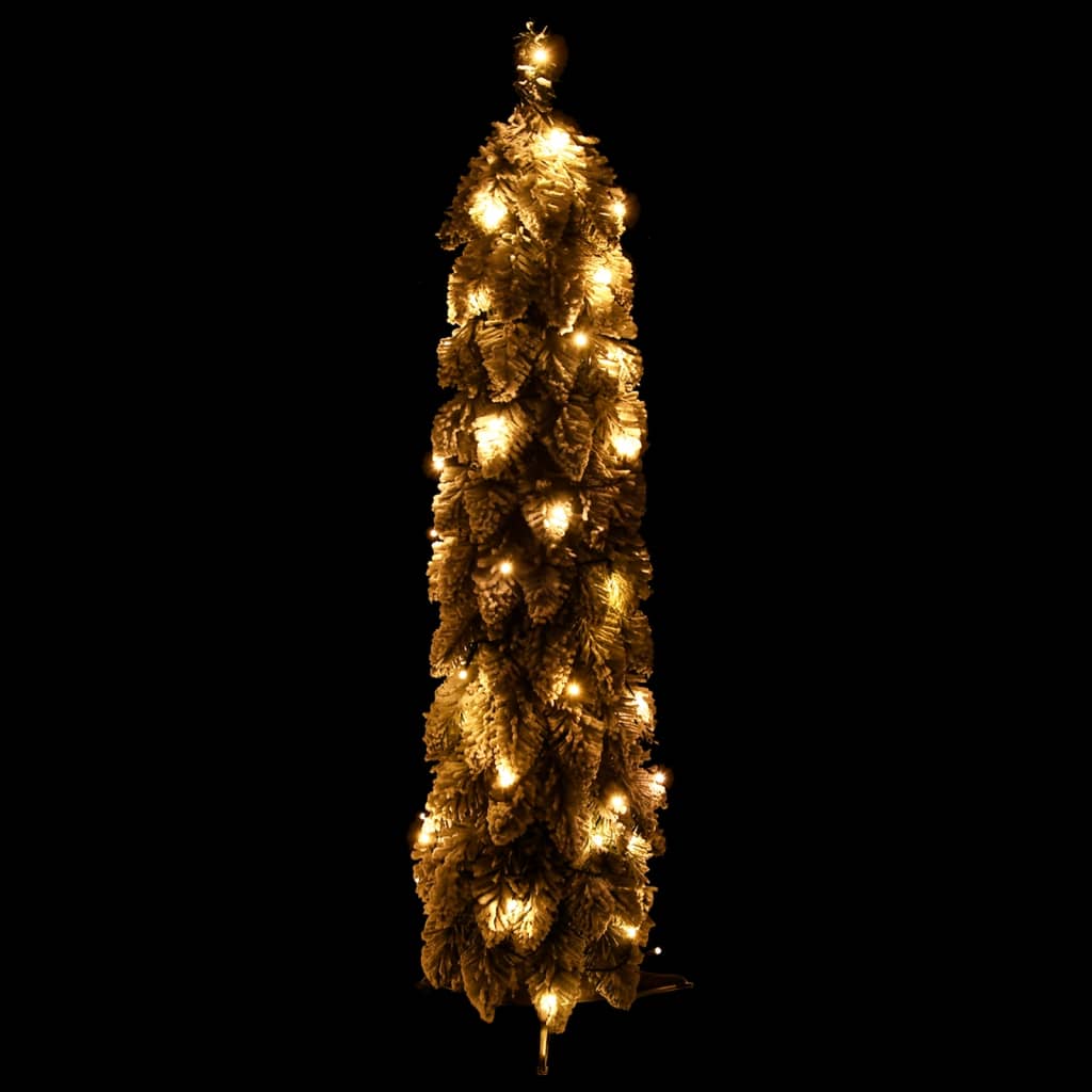 Vidaxl Kunstkerstboom con iluminación y nieve 45 LED 90 cm