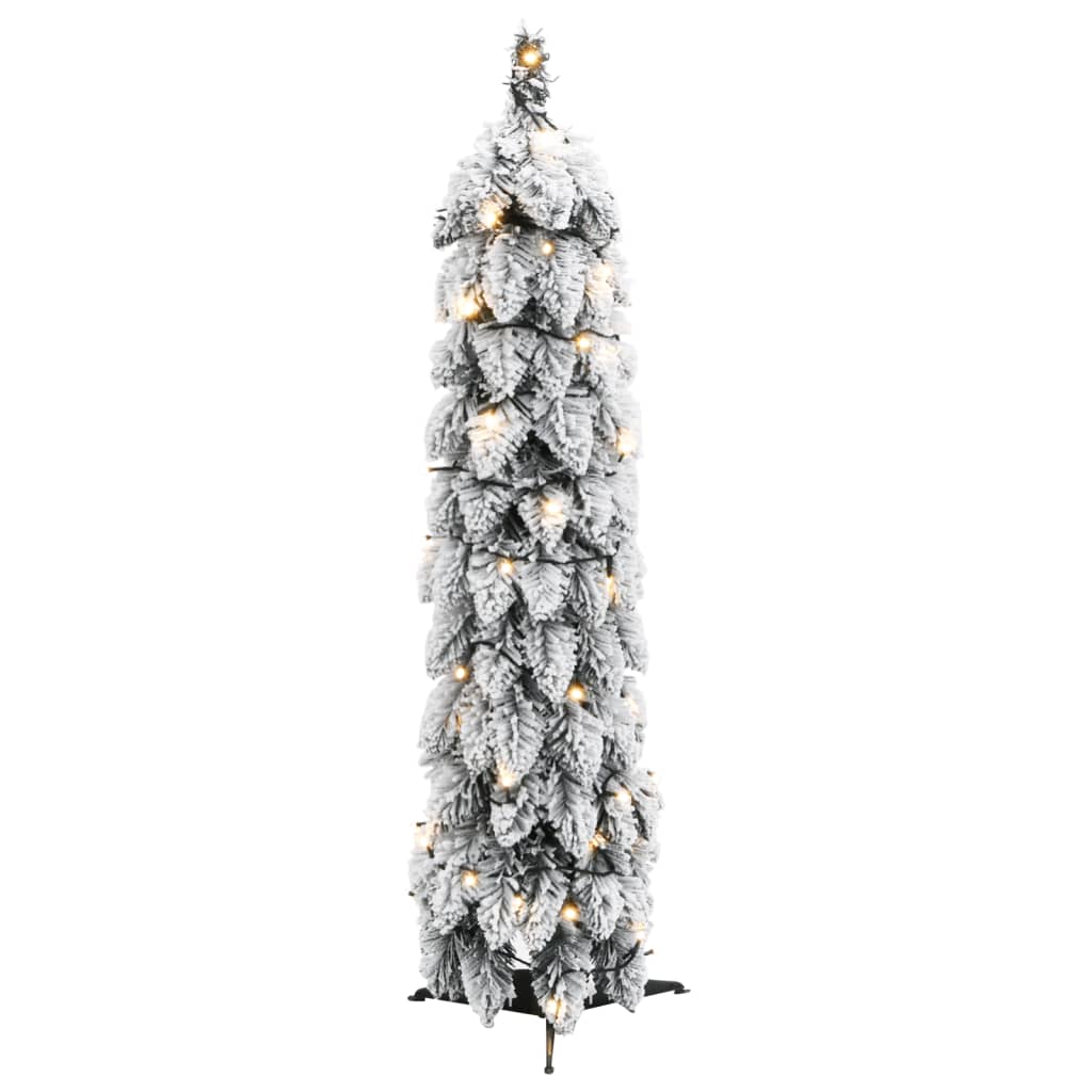 Vidaxl Kunstkerstboom con iluminación y nieve 45 LED 90 cm