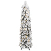 Vidaxl Kunstkerstboom con illuminazione e neve 80 LED 150 cm