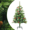 Vidaxl Kunstkerstboom con pini e bacche di cardini 120 cm