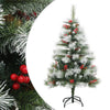 Vidaxl Kunstkerstboom con conos de pino y bayas de bisagras de 120 cm