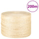 Vidaxl corda 3 mm 200 m 100% sisal