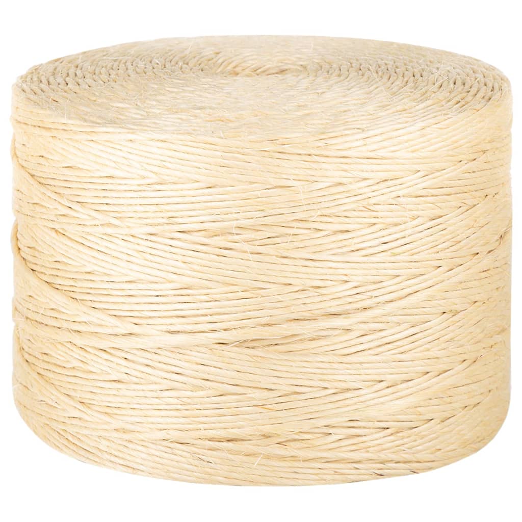 Vidaxl corda 3 mm 200 m 100% sisal