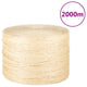 Vidaxl touw 3 mm 2000 m 100% sisal