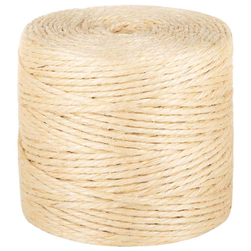 VIDAXL ROPE 4 mm 250 m 100% sisal