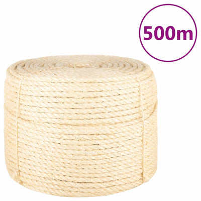 VIDAXL ROPE 10 mm 500 m 100% sisal