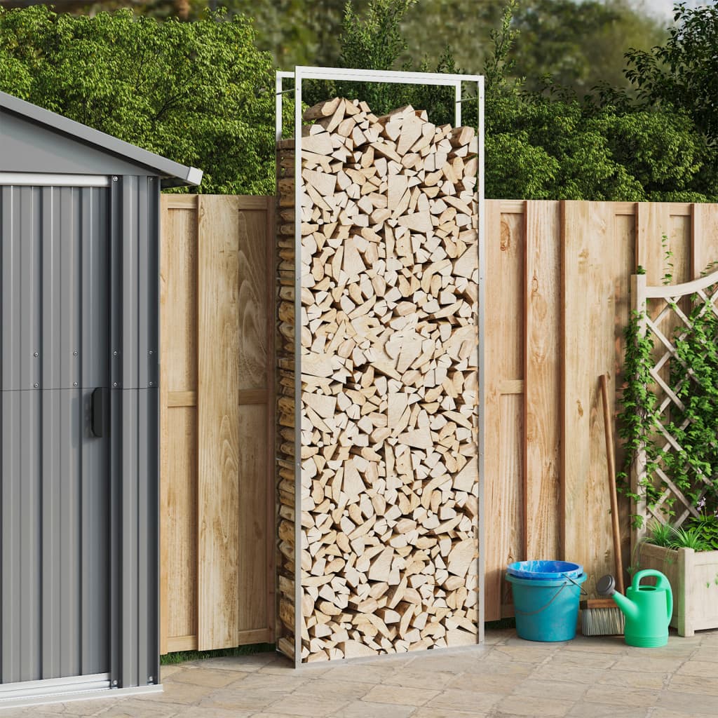 Chimenea de Vidaxl 110x28x312 cm de acero inoxidable