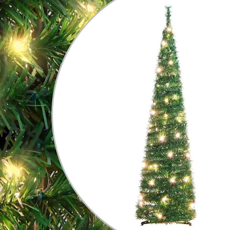 Vidaxl Kunstkerstboom Pop-up 50 LED 120 cm Verde