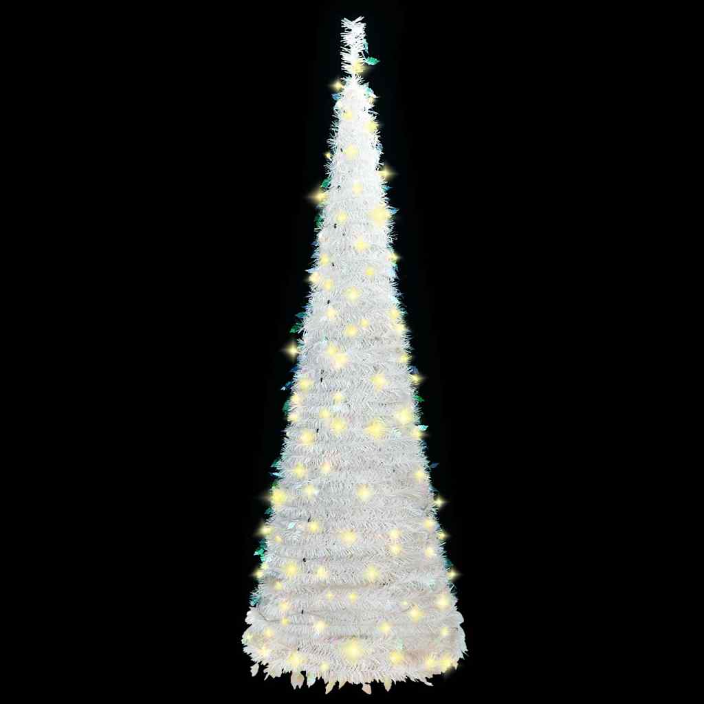 Vidaxx árbol de Navidad artificial emergente 150 LED 180 cm blanco