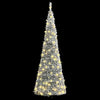 Pop-up Vidaxl Kunstkerstboom con neve 100 LED 150 cm