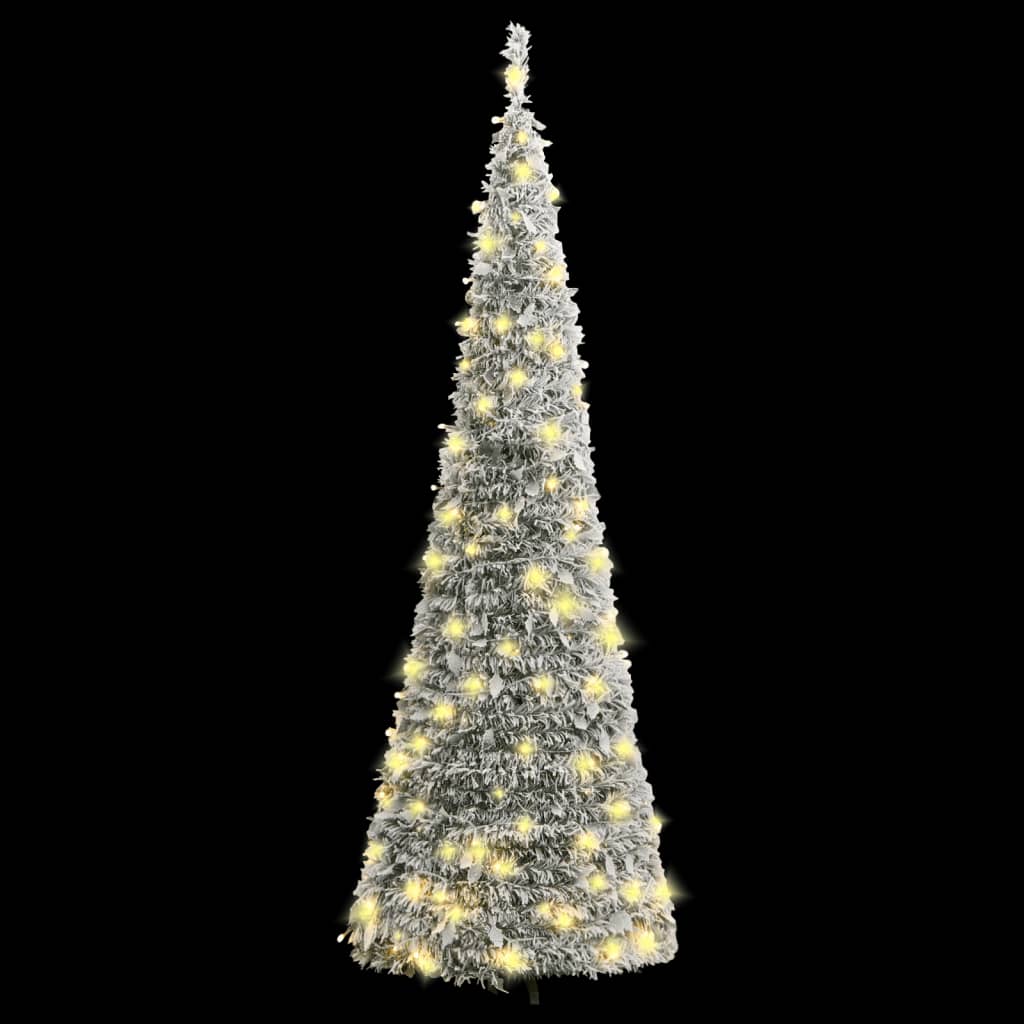 Pop-up Vidaxl Kunstkerstboom con neve 200 LED 210 cm