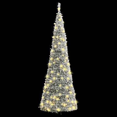 Pop-up Vidaxl Kunstkerstboom con neve 200 LED 210 cm