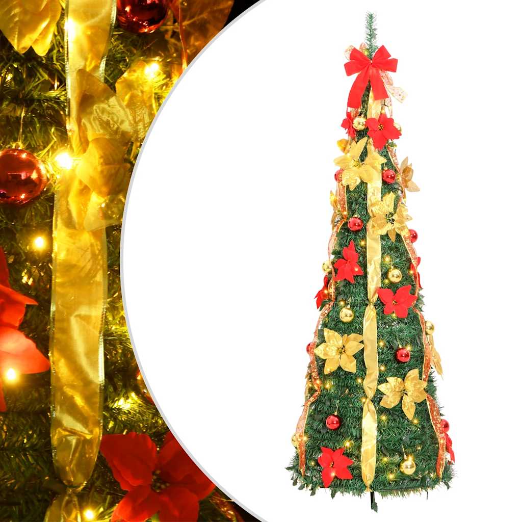 Vidaxl Kunstkerstboom Pop-up 50 LED 120 cm Verde
