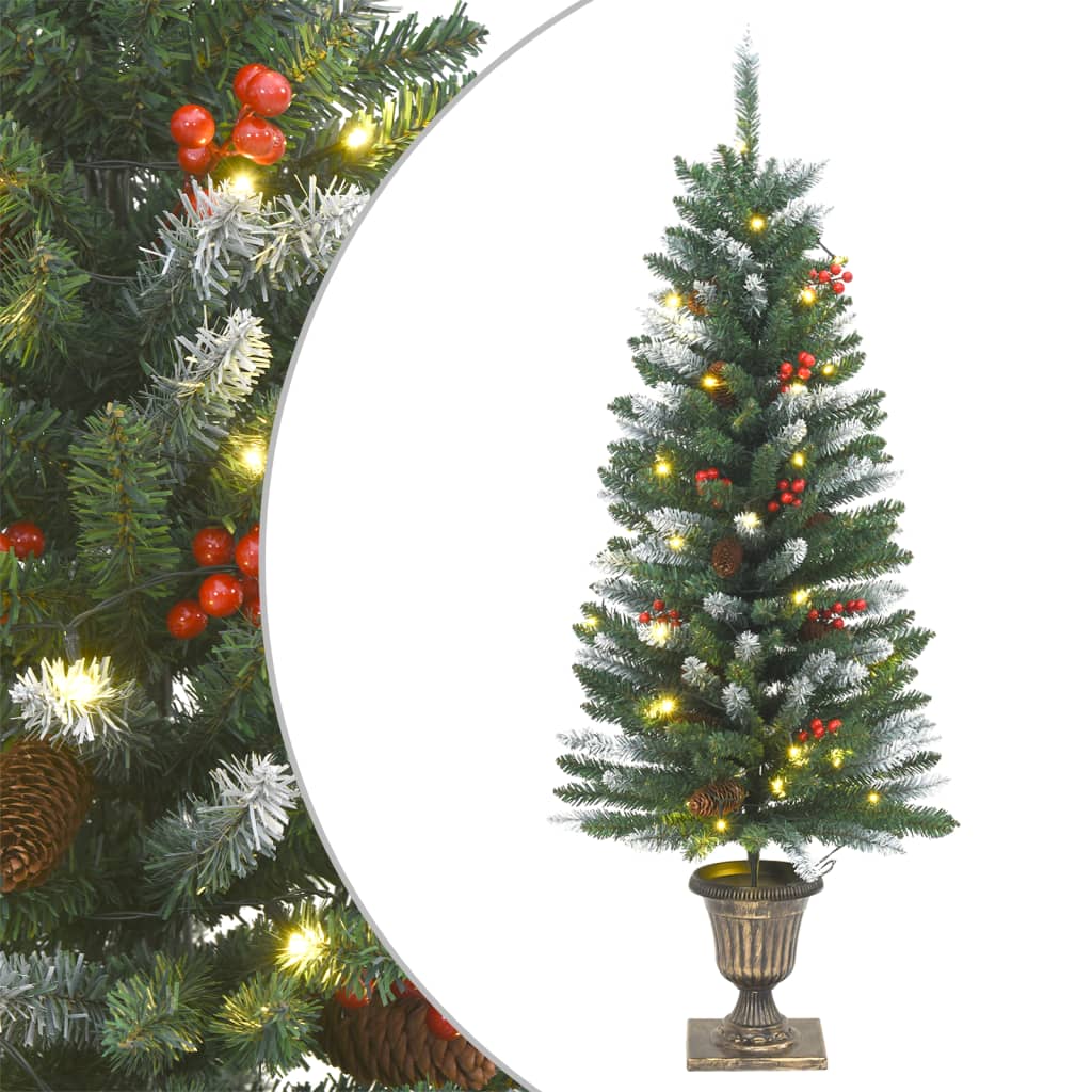 VidaXL Kunstkerstbomen 2 st 100 LED's 120 cm groen