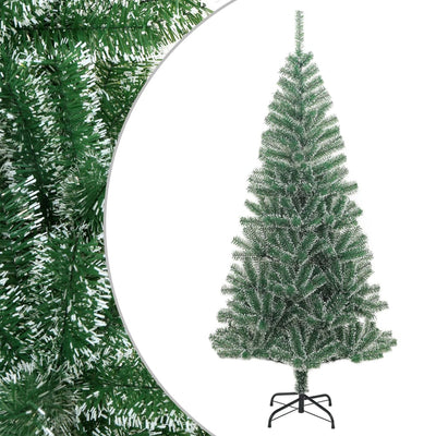 Vidaxl Kunstkerstboom con neve 210 cm verde