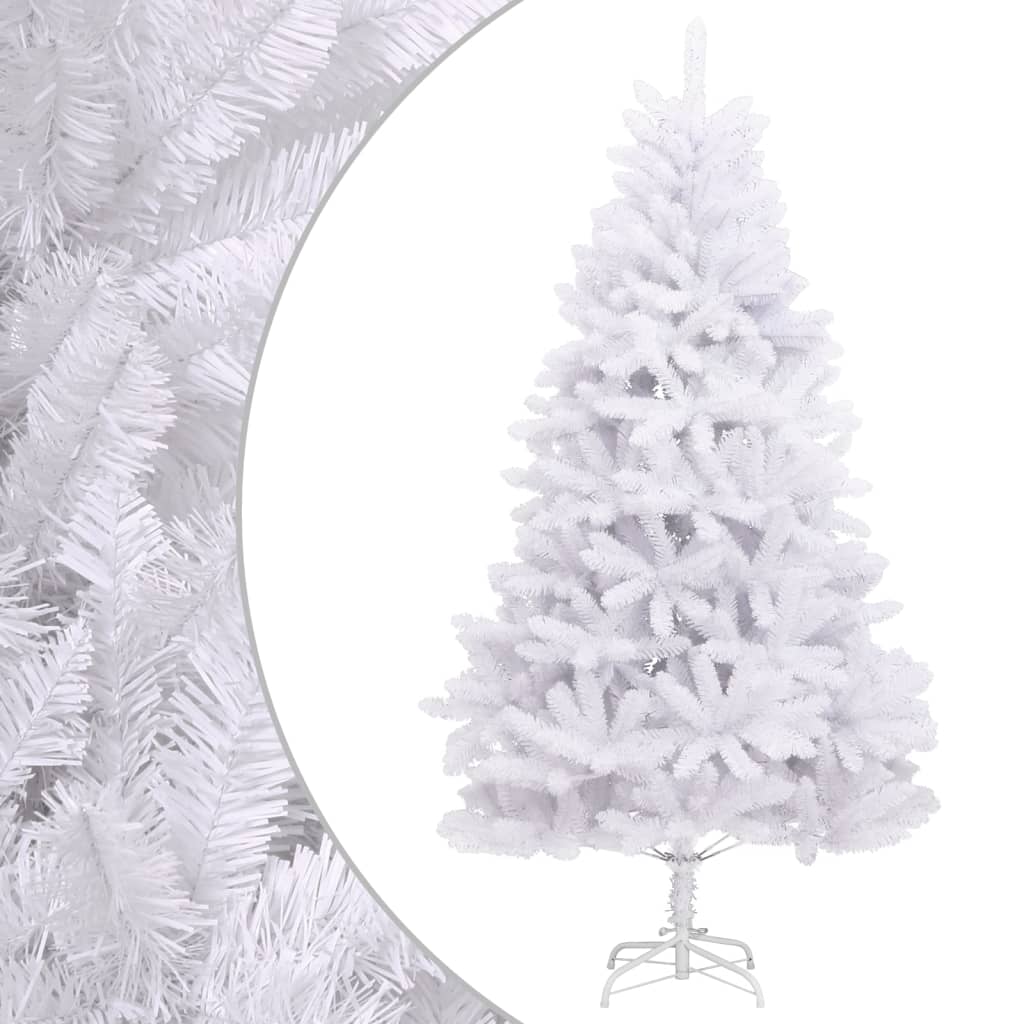 Vidaxl Kunstkerstboom con cerniere e bianco standard da 180 cm