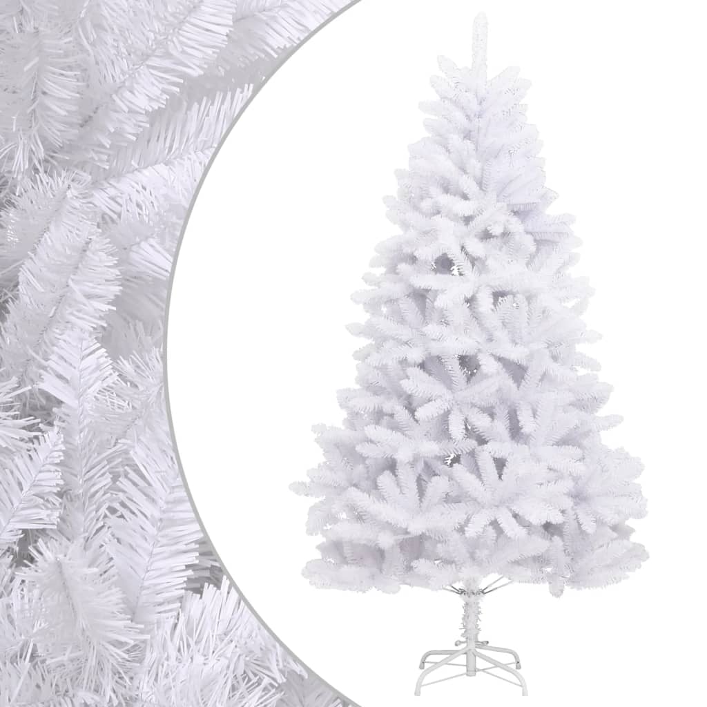 Vidaxl Kunstkerstboom con cardini con bianco 240 cm standard