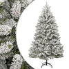 Albero di Natale artificiale Vidaxx con cerniere e neve 210 cm