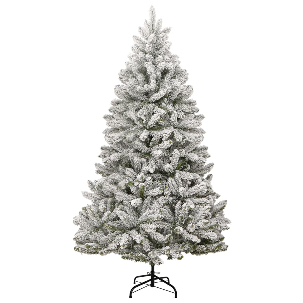 Albero di Natale artificiale Vidaxx con cerniere e neve 210 cm