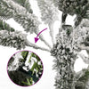 Albero di Natale artificiale Vidaxx con cerniere e neve 210 cm