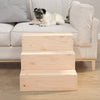 VIDAXL PET Scala 40x37.5x35 cm Pinna solida
