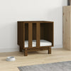 Vidaxl Dog Loft 50x40x52 cm Miele di pino solido marrone