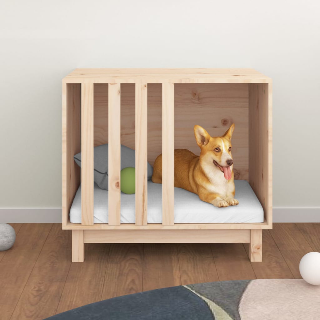 Vidaxl Dog Loft 70x50x62 cm de pino sólido