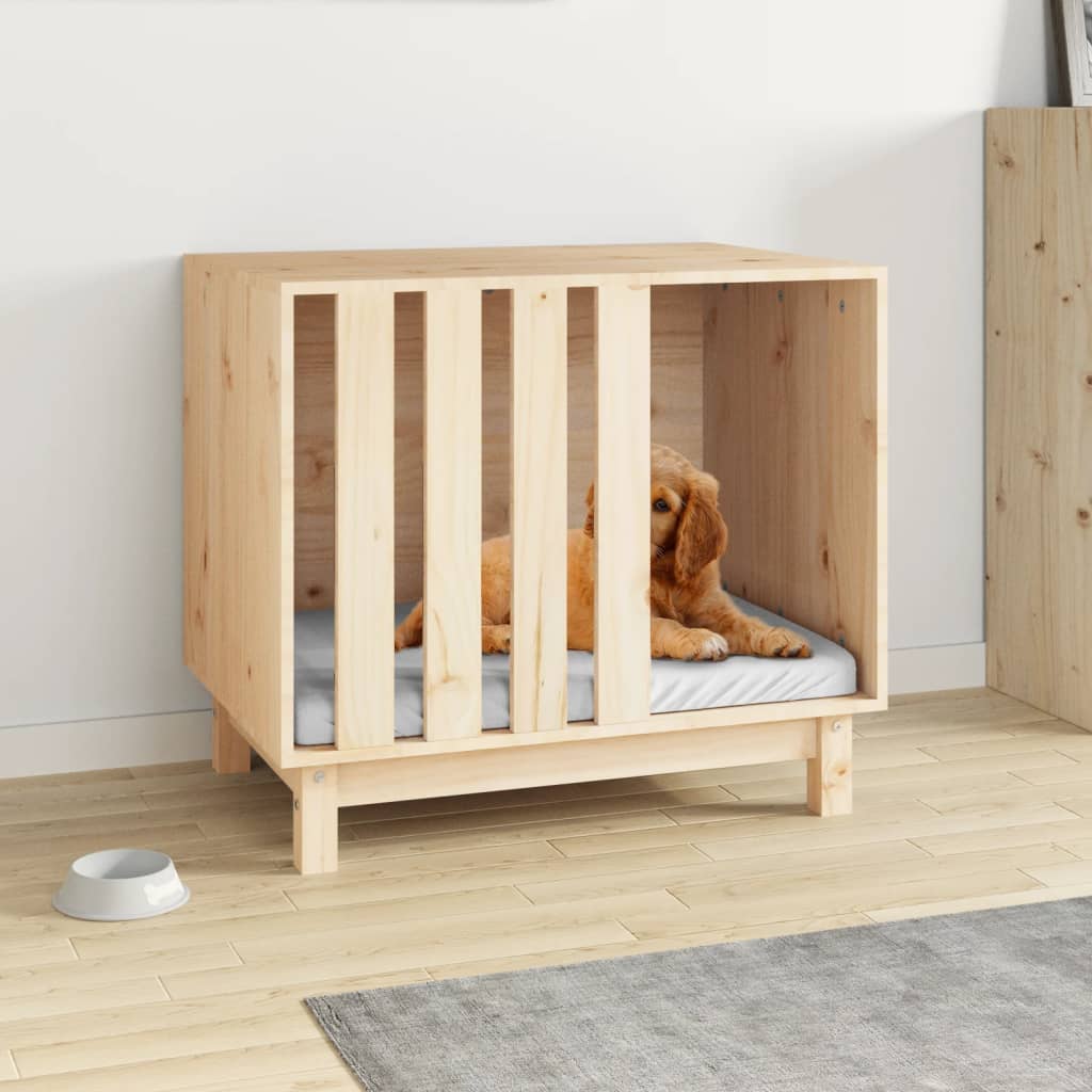 Vidaxl Dog Loft 70x50x62 cm de pino sólido