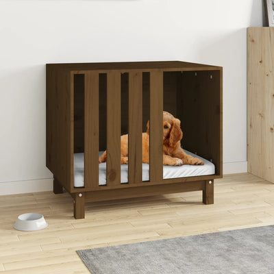 Vidaxl Dog Loft 70x50x62 cm Miele di pino solido