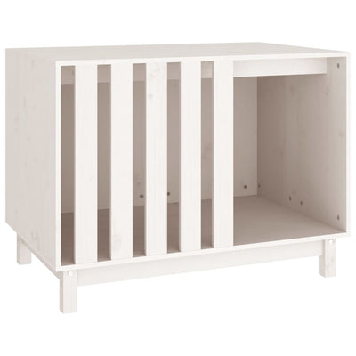 Vidaxl Dog Loft 90x60x67 cm Pino solido bianco