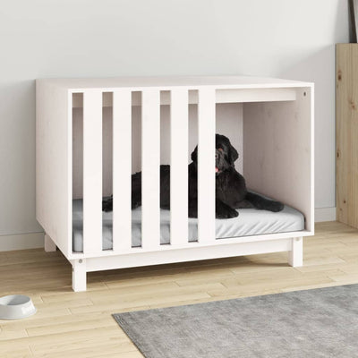 Vidaxl Dog Loft 90x60x67 cm Pino solido bianco