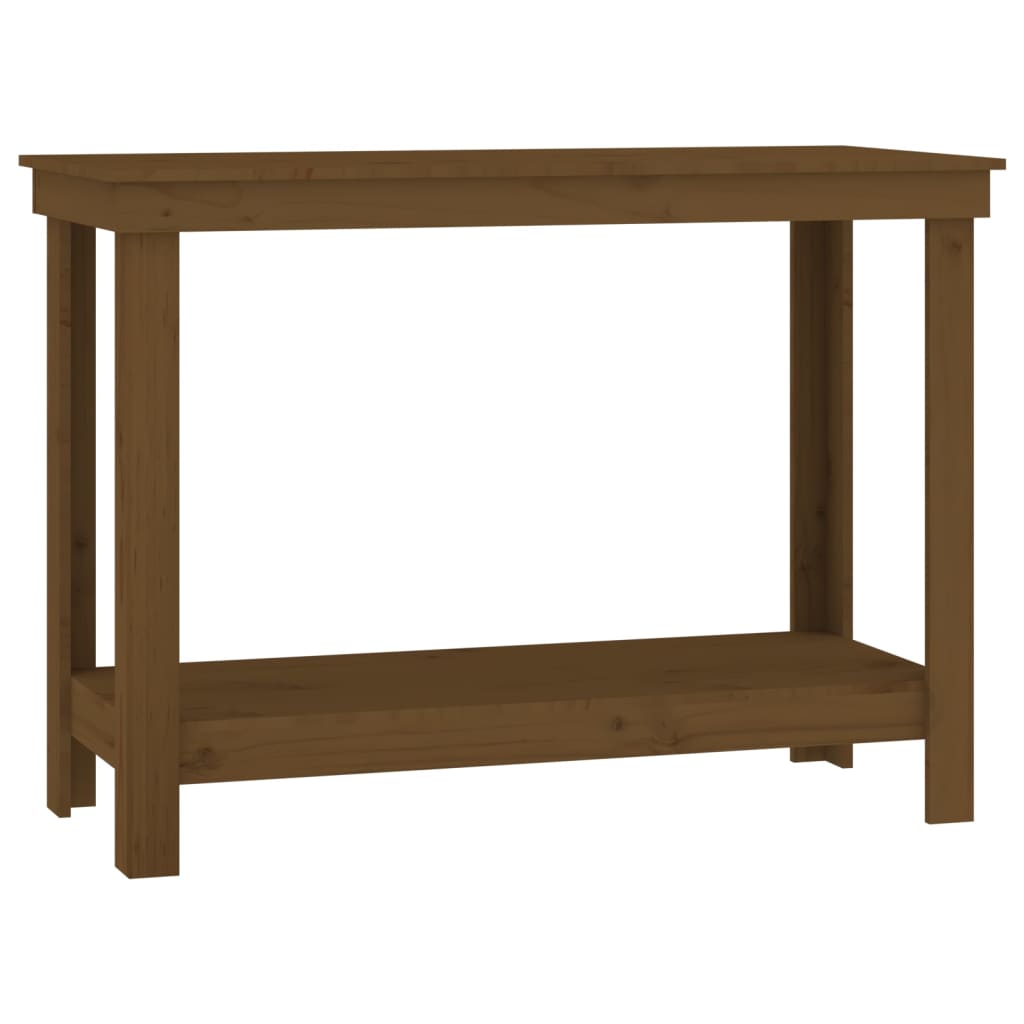Vidaxl Workbench 110x50x80 cm de pino sólido marrón