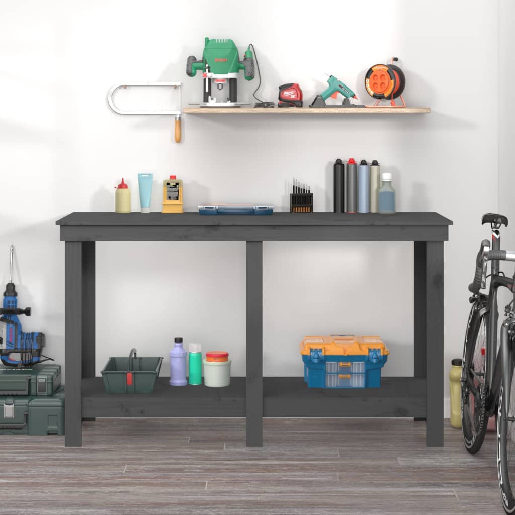 VIDAXL Workbench 140x50x80 cm Pinna solido