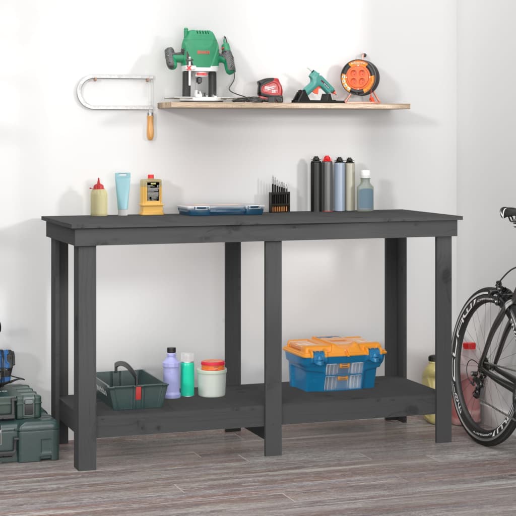 VIDAXL Workbench 140x50x80 cm Pinna solido