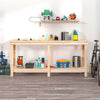 Vidaxl Workbench 180x50x80 cm pino solido