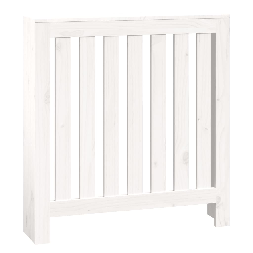 Vidaxl Radiatorom Construction 79.5x19x84 cm Pine bianco bianco bianco