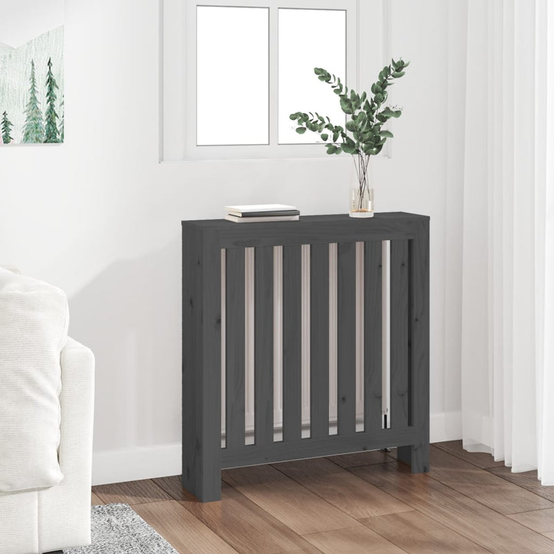 Vidaxl Radiatorom Construction 79.5x19x84 cm grigio grigio pino grigio