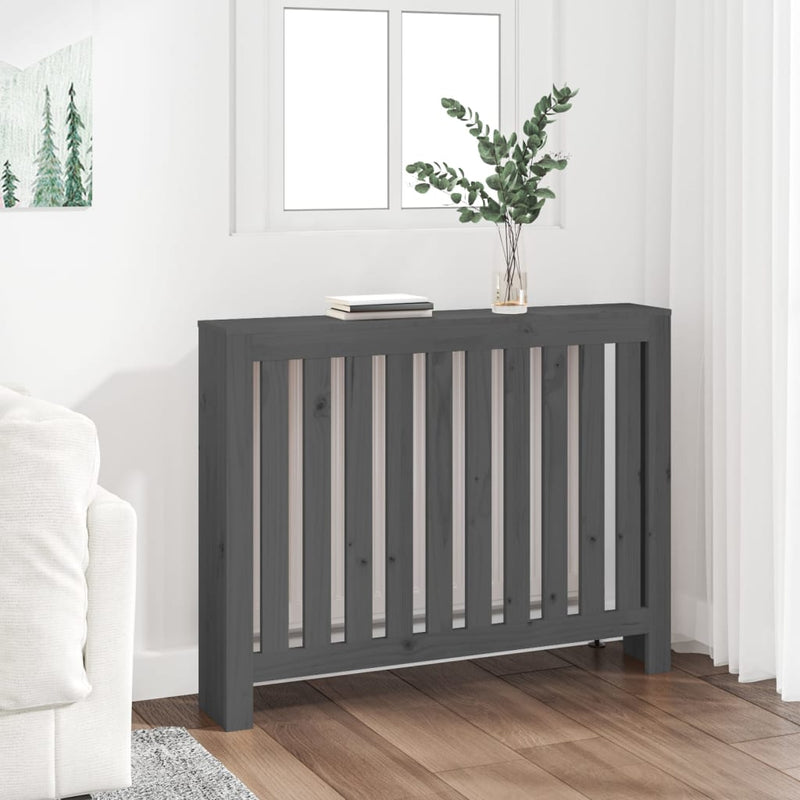 Vidaxl Radiatorom Construction 108.5x19x84 cm Pinna solido Grigio