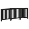 Vidaxl Construcción del radiador 210x21x85 cm de pino sólido negro
